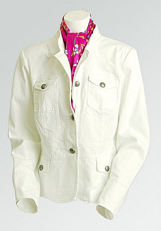 White Flowers with Magenta