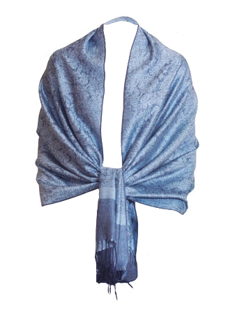 Pretty light blue pashmina wrap