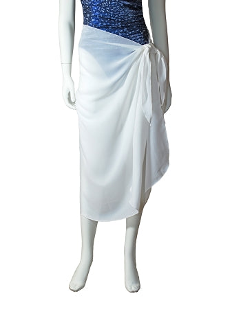 Long length white sarong