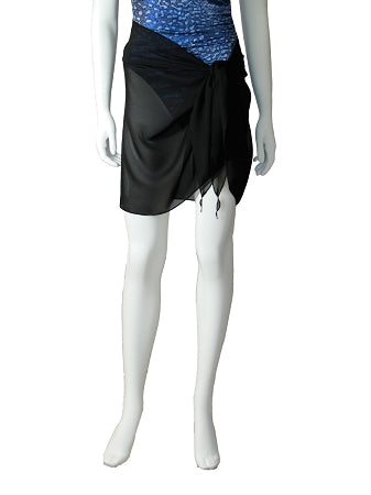 Essential black sarong pareo