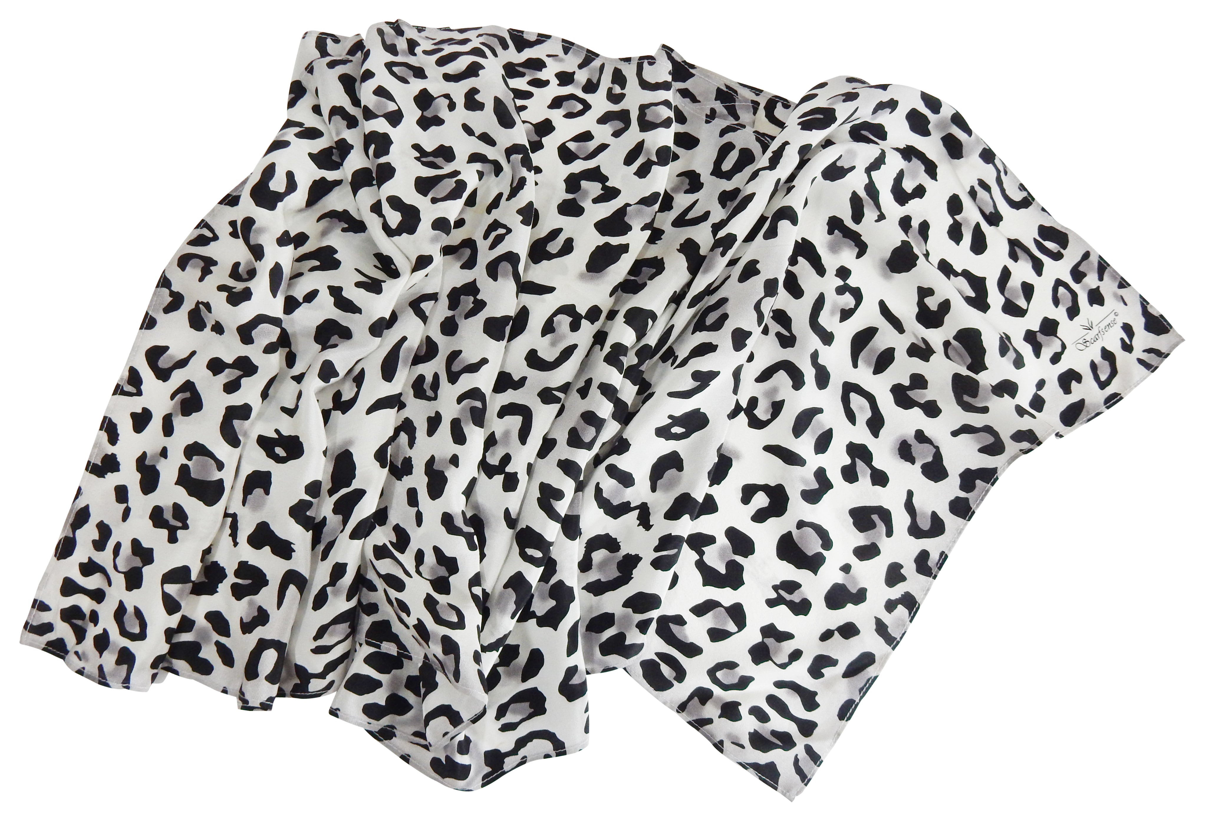 Leopard Essence silk scarf bold classic leopard print silk scarf draped styling