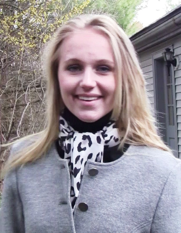 Leopard Essence silk scarf worn by model for bold elegant styling