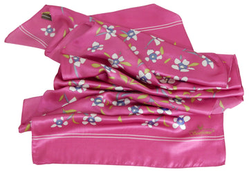 White Flowers with Magenta